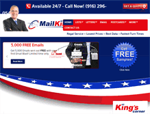 Tablet Screenshot of mailkingusa.com